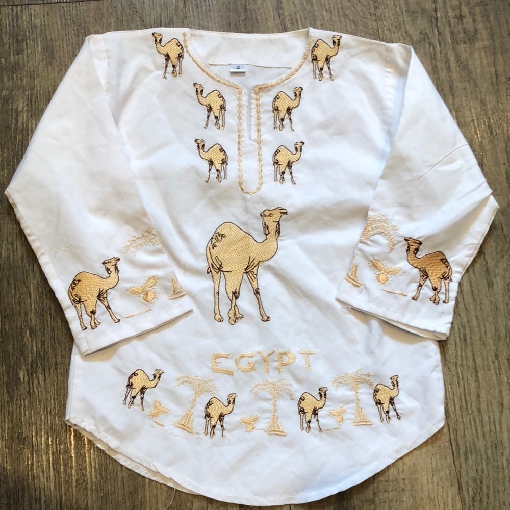 Egypt Camel 🐫 Embroidered Top‎